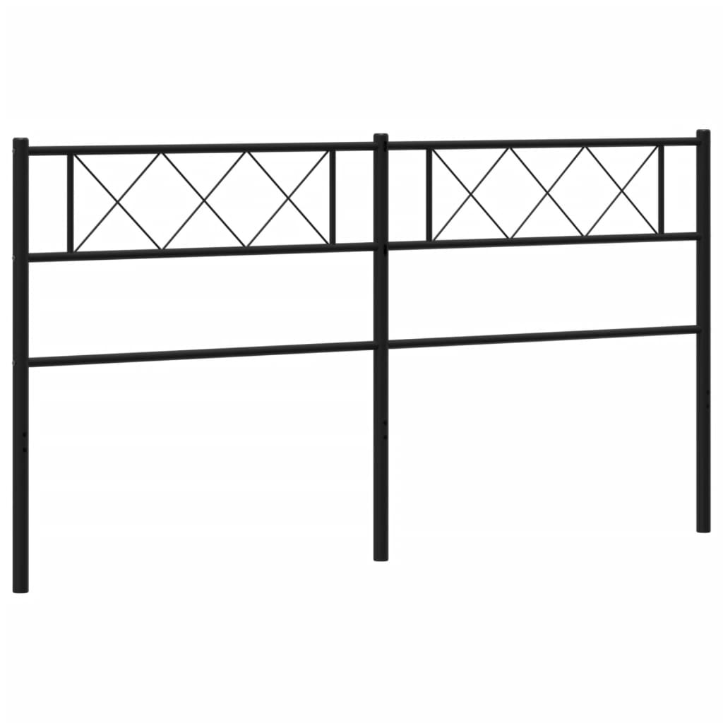 Cabeceira de cama 160 cm metal preto