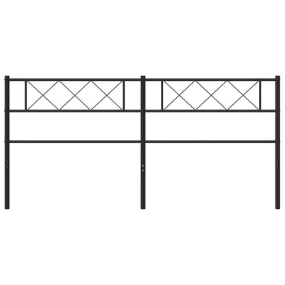 Cabeceira de cama 200 cm metal preto