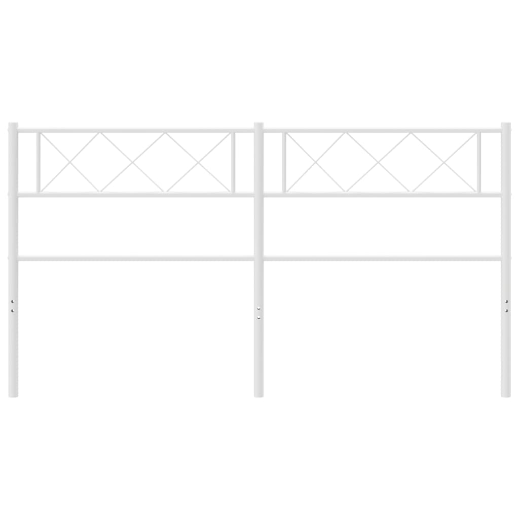 Cabeceira de cama 120 cm metal branco