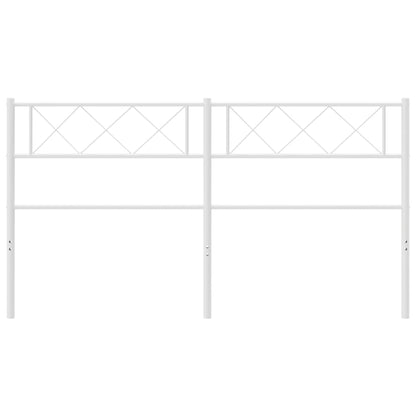 Cabeceira de cama 120 cm metal branco