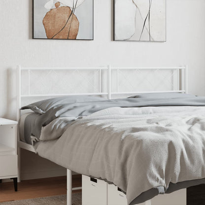 Cabeceira de cama 120 cm metal branco