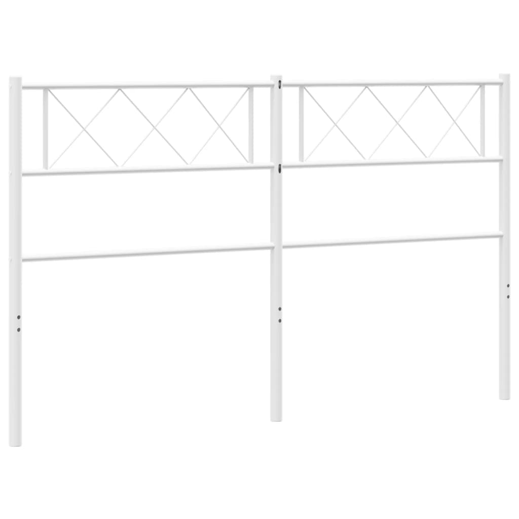 Cabeceira de cama 135 cm metal branco