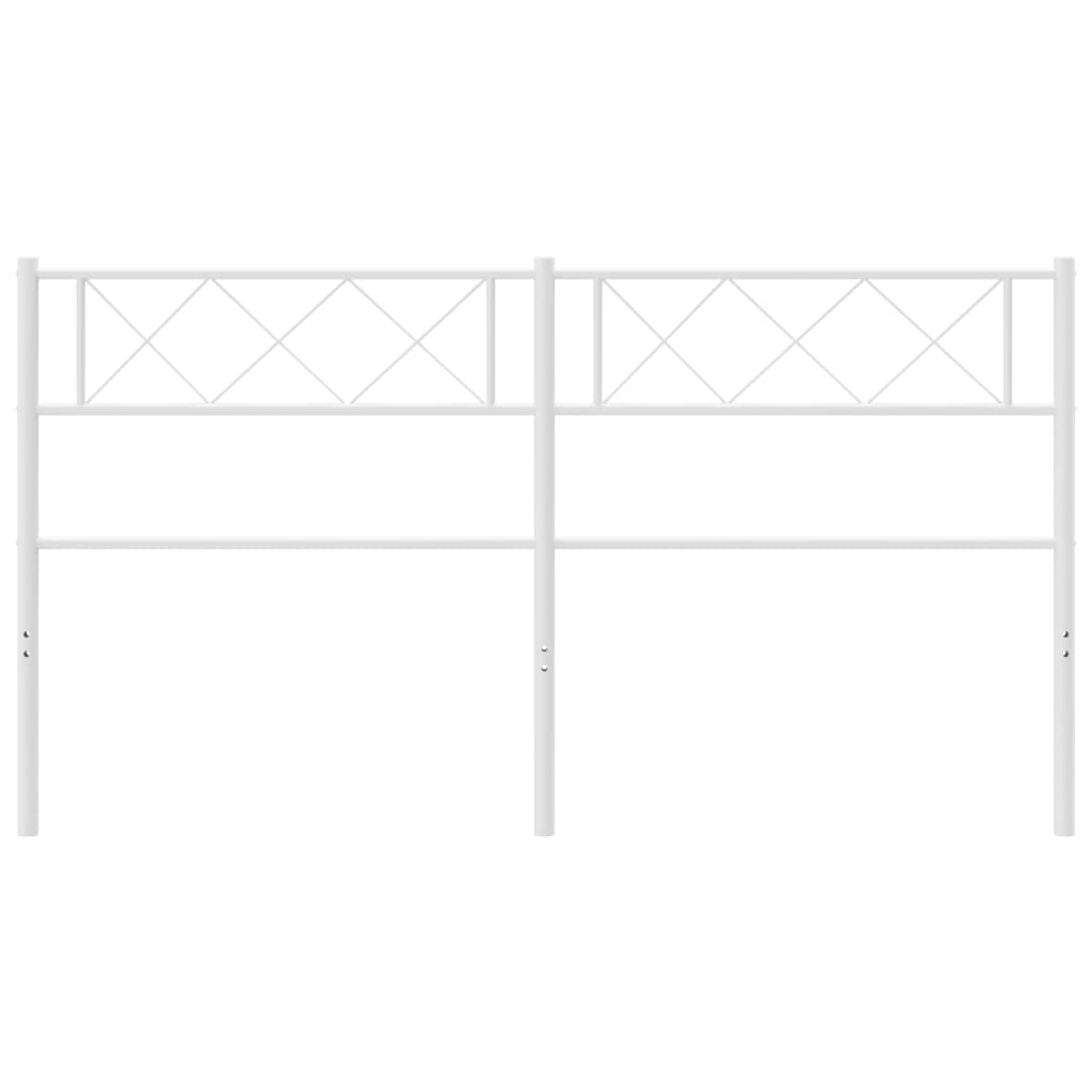 Cabeceira de cama 140 cm metal branco