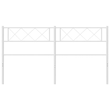 Cabeceira de cama 140 cm metal branco