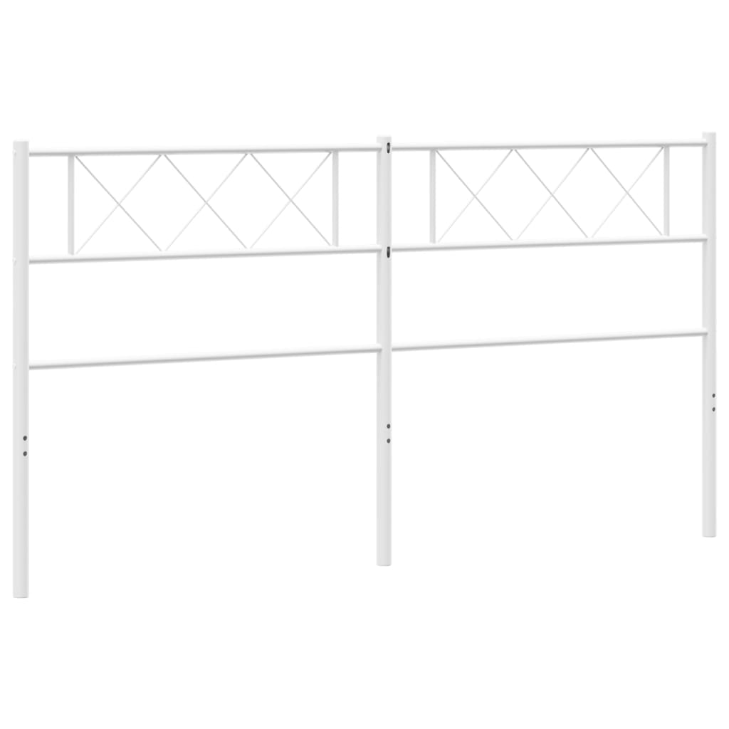 Cabeceira de cama 160 cm metal branco