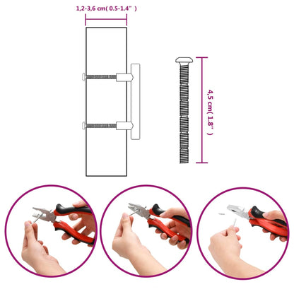 Puxadores para móveis 10 pcs 64 mm aço inoxidável prateado