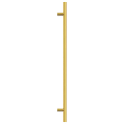 Puxadores para móveis 5 pcs 320 mm aço inoxidável dourado