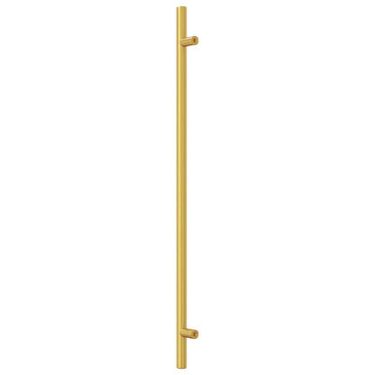 Puxadores para móveis 5 pcs 320 mm aço inoxidável dourado