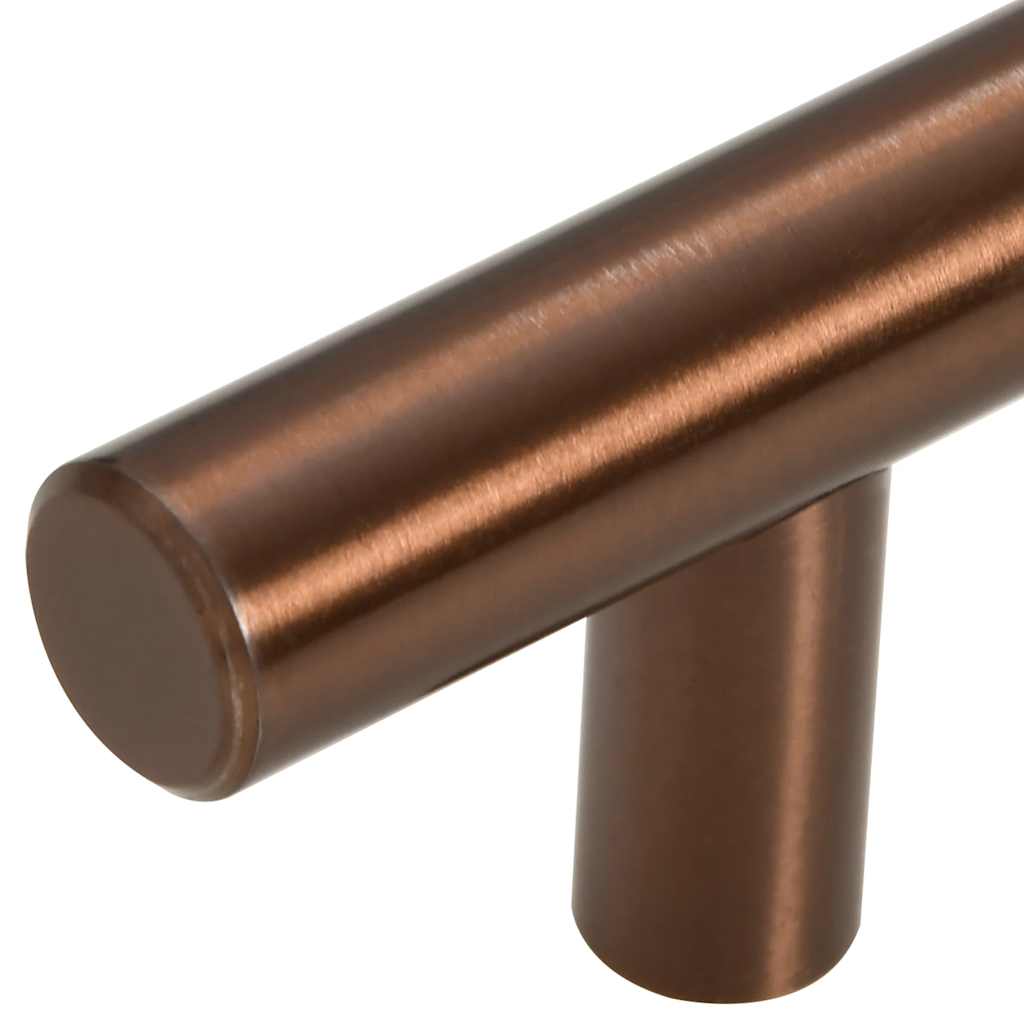 Puxadores para móveis 5 pcs 192 mm aço inoxidável bronze