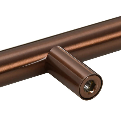 Puxadores para móveis 5 pcs 192 mm aço inoxidável bronze