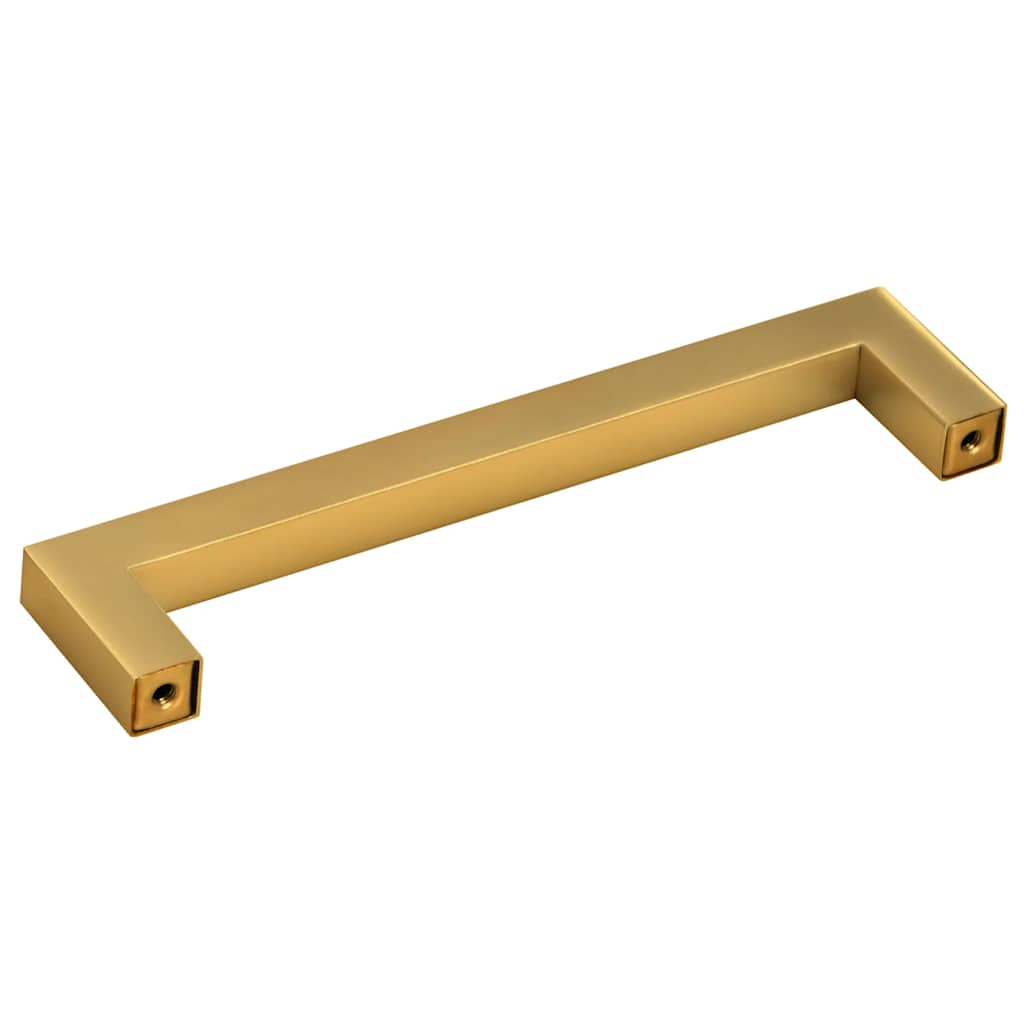 Puxadores para móveis 10 pcs 128 mm aço inoxidável dourado