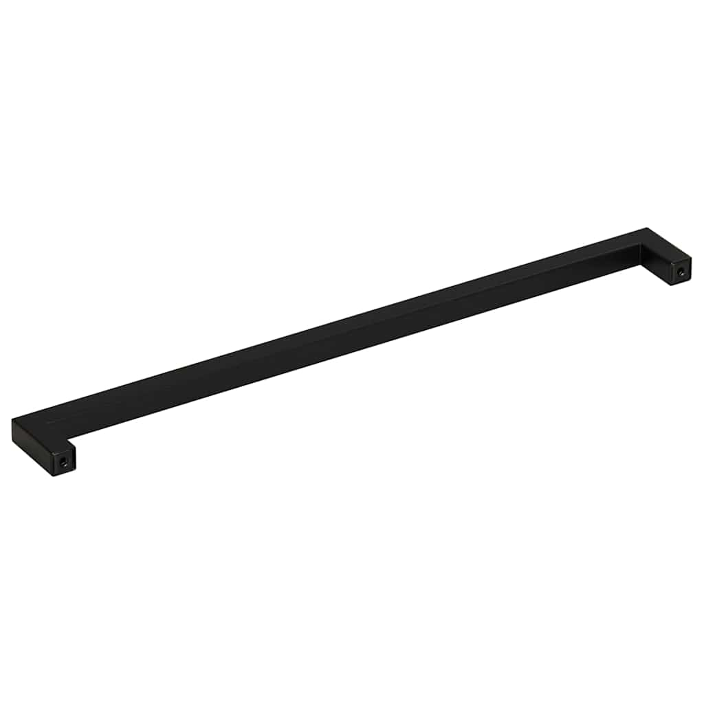 Puxadores para móveis 5 pcs 320 mm aço inoxidável preto