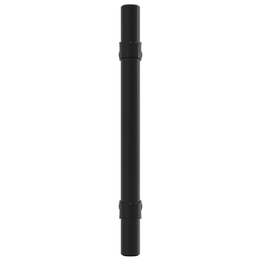 Puxadores para móveis 10 pcs 96 mm aço inoxidável preto