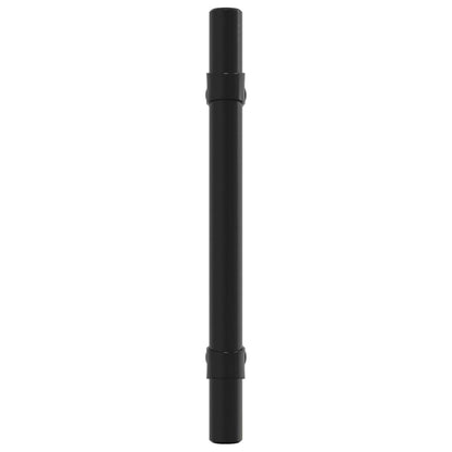 Puxadores para móveis 10 pcs 96 mm aço inoxidável preto