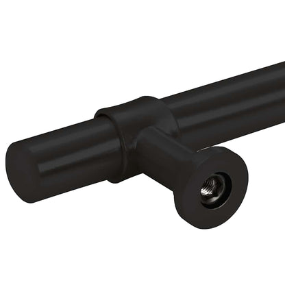 Puxadores para móveis 10 pcs 96 mm aço inoxidável preto