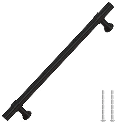 Puxadores para móveis 10 pcs 160 mm aço inoxidável preto