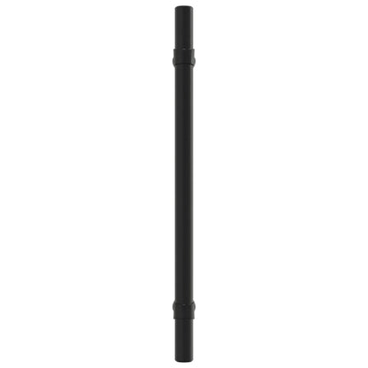 Puxadores para móveis 10 pcs 160 mm aço inoxidável preto