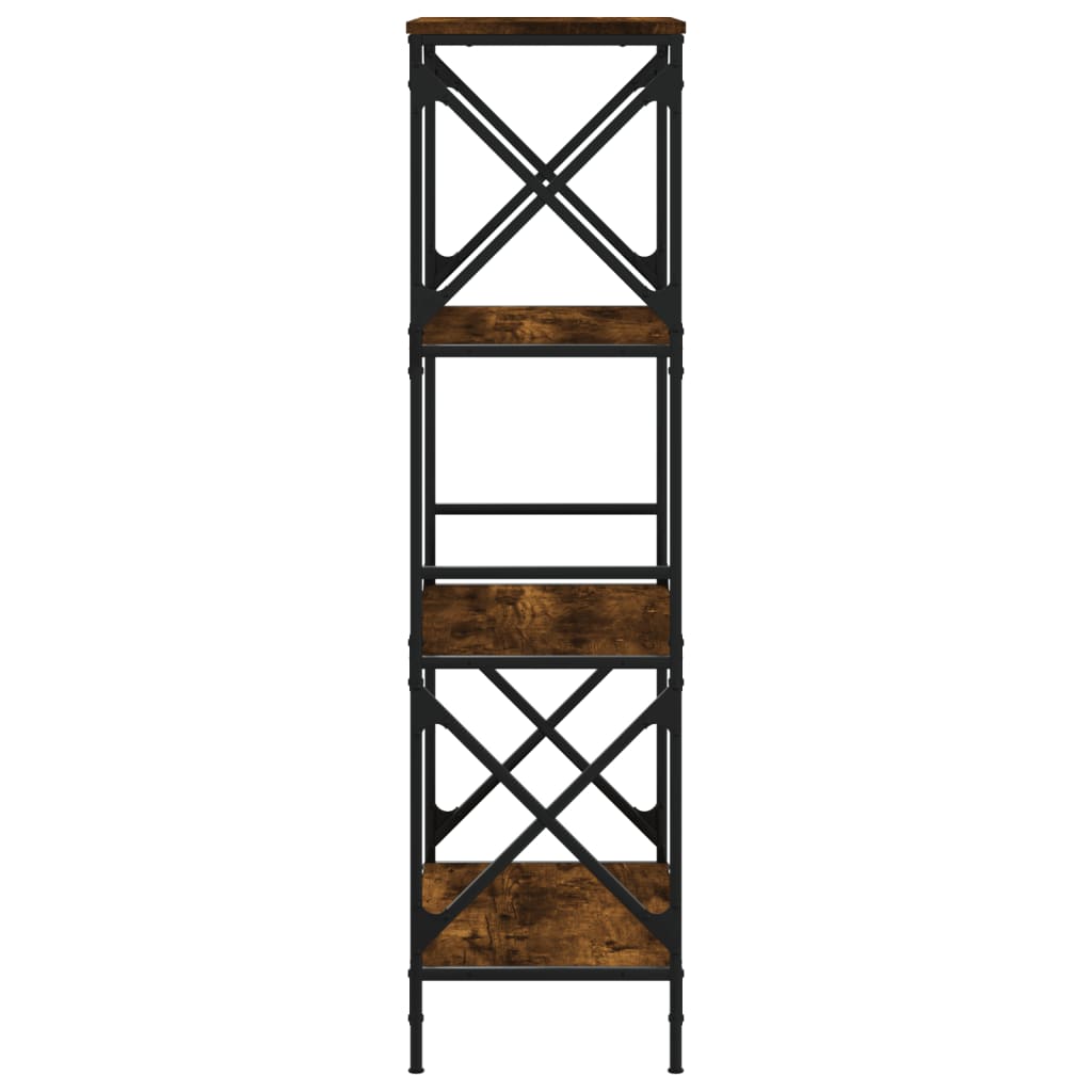 Estante c/ 4 prateleiras derivados de madeira carvalho fumado
