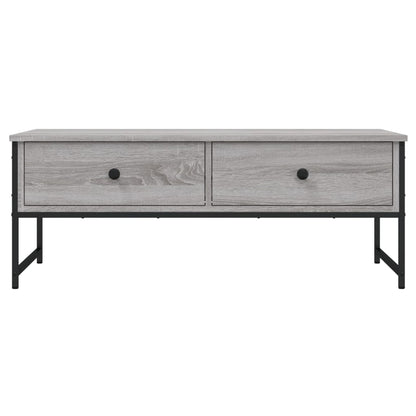 Mesa de centro 101x49x39,5 cm derivados madeira cinzento sonoma