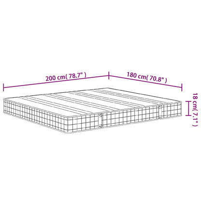 Colchão de molas bonnell médio 180x200 cm