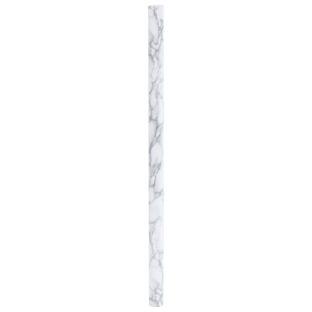 Autocolantes para móveis 90x500 cm PVC branco mármore