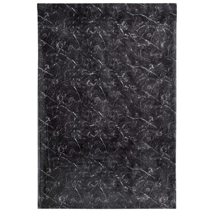 Autocolantes para móveis 90x500 cm PVC preto mármore