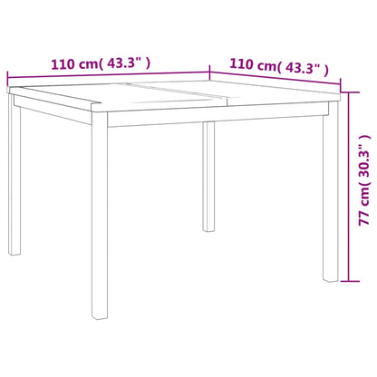 3 pcs conjunto de jantar para jardim madeira de teca maciça