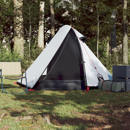 Tenda de campismo cúpula p/ 2 pessoas opaca impermeável branco