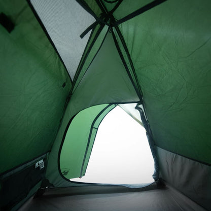 Tenda de campismo cúpula para 2 pessoas impermeável verde