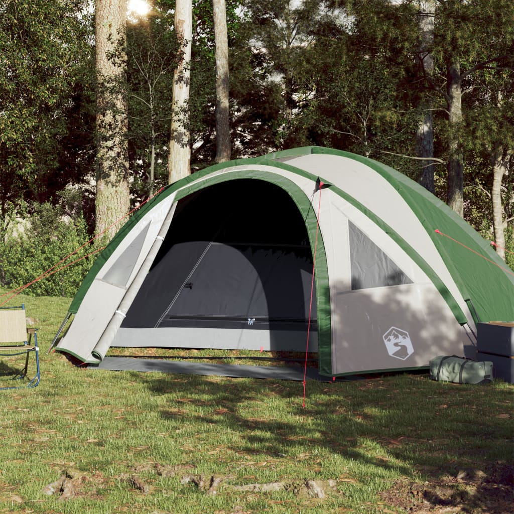 Tenda de campismo cúpula para 4 pessoas impermeável verde