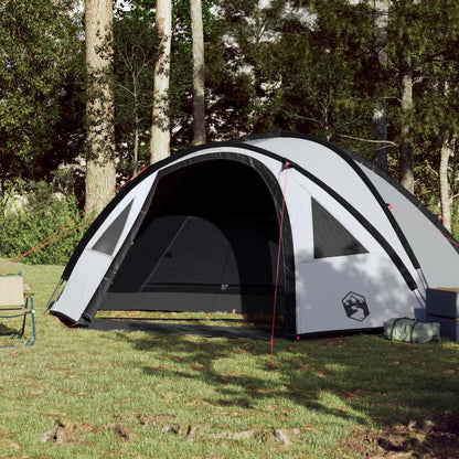 Tenda de campismo cúpula p/ 4 pessoas opaca impermeável branco