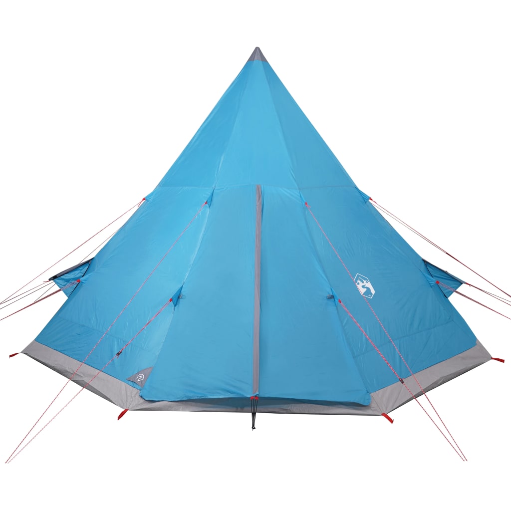 Tenda de campismo tipi para 4 pessoas impermeável azul