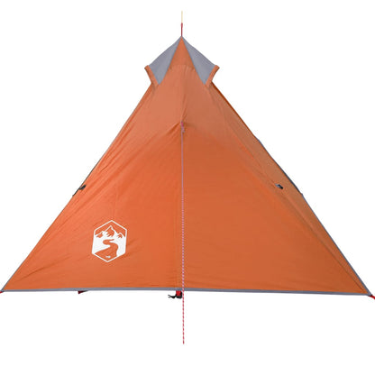 Tenda de campismo tipi p/ 1 pessoa impermeável cinza/laranja