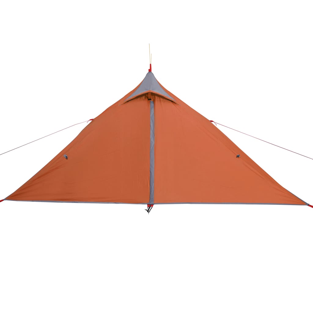 Tenda de campismo tipi p/ 1 pessoa impermeável cinza/laranja