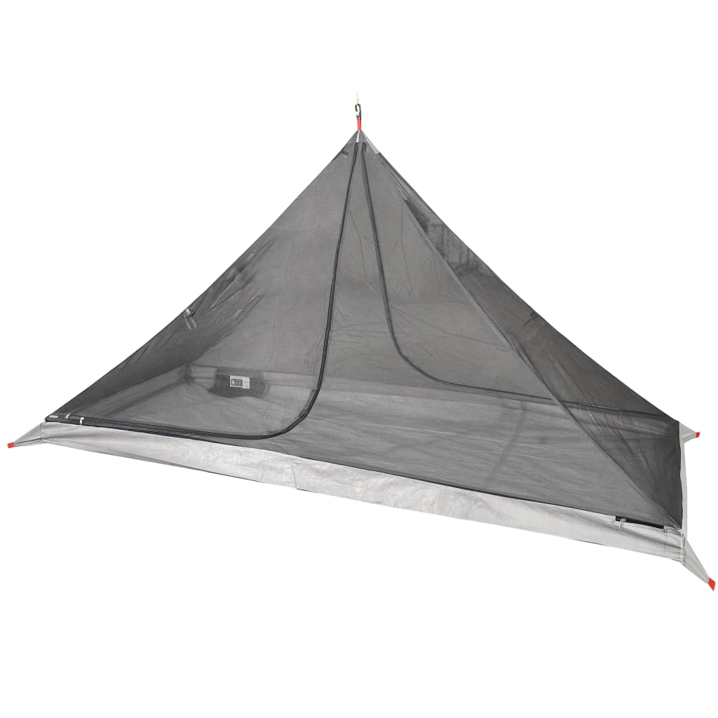 Tenda de campismo tipi p/ 1 pessoa impermeável cinza/laranja