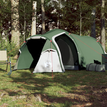 Tenda de campismo túnel para 3 pessoas impermeável verde