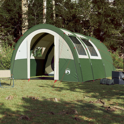 Tenda de campismo túnel para 4 pessoas impermeável verde