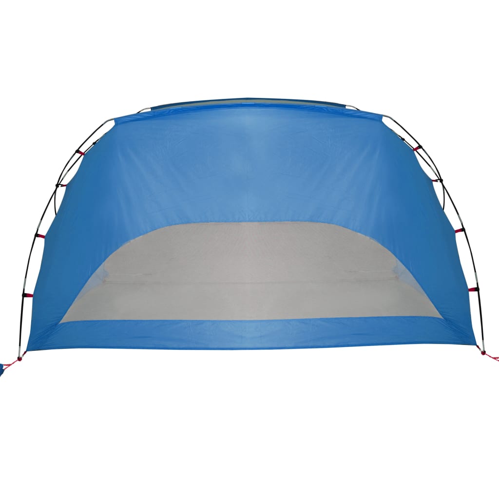 Tenda de praia 274x178x170/148 cm poliéster 185T azul-ciano