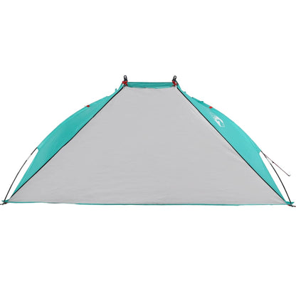 Tenda de praia 268x223x125 cm poliéster 185T verde-mar