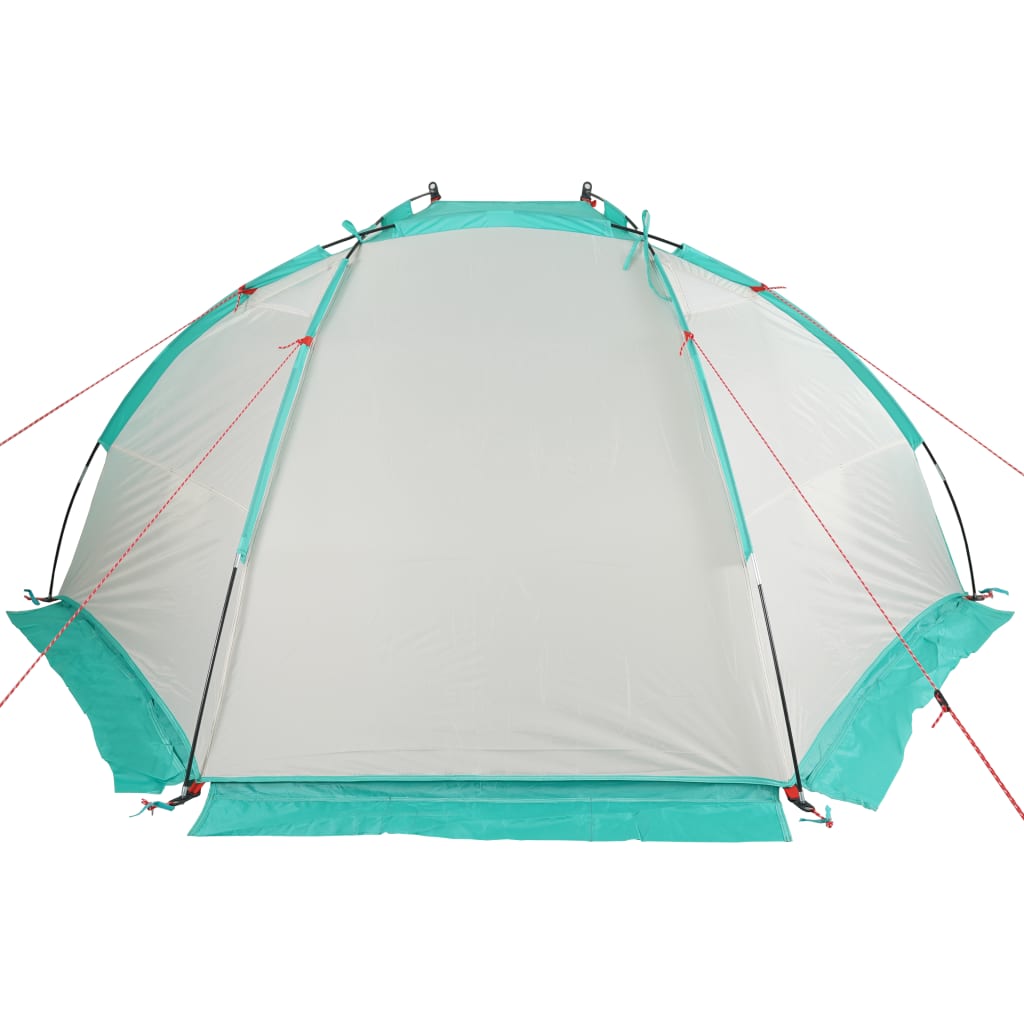 Tenda de praia 268x223x125 cm poliéster 185T verde-mar