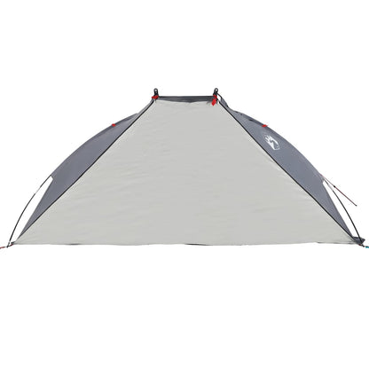 Tenda de praia 268x223x125 cm poliéster 185T cinzento