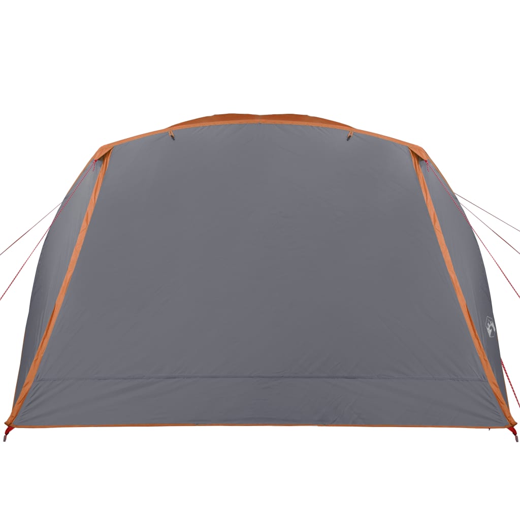 Tenda familiar c/ avançado 6 pessoas impermeável cinza/laranja