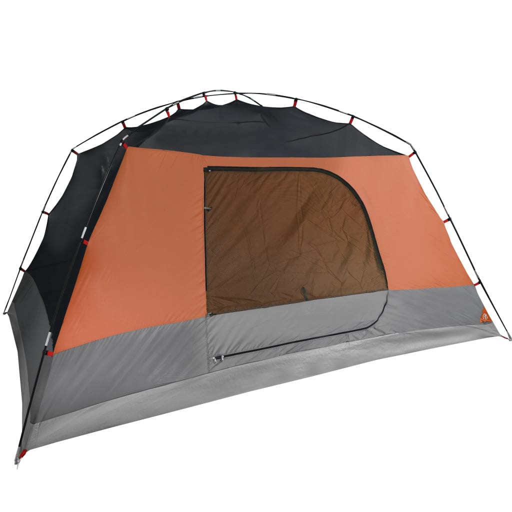 Tenda familiar c/ avançado 6 pessoas impermeável cinza/laranja