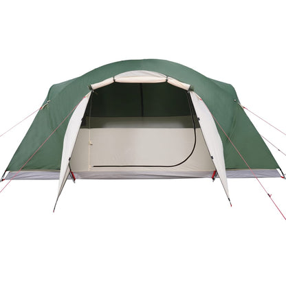 Tenda familiar ventilação cruzada 8 pessoas impermeável verde