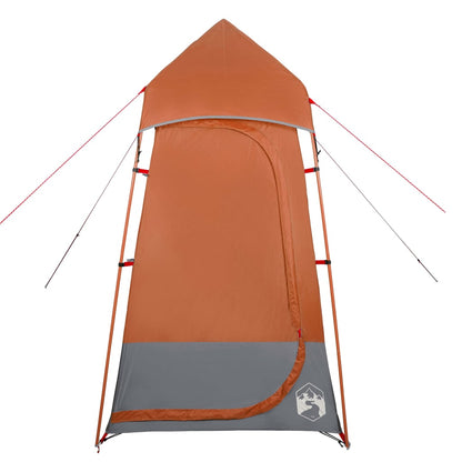 Tenda para sanita impermeável cinzento e laranja