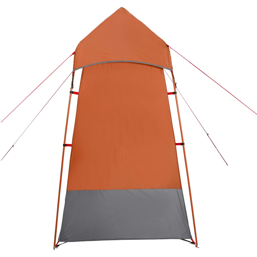 Tenda para sanita impermeável cinzento e laranja