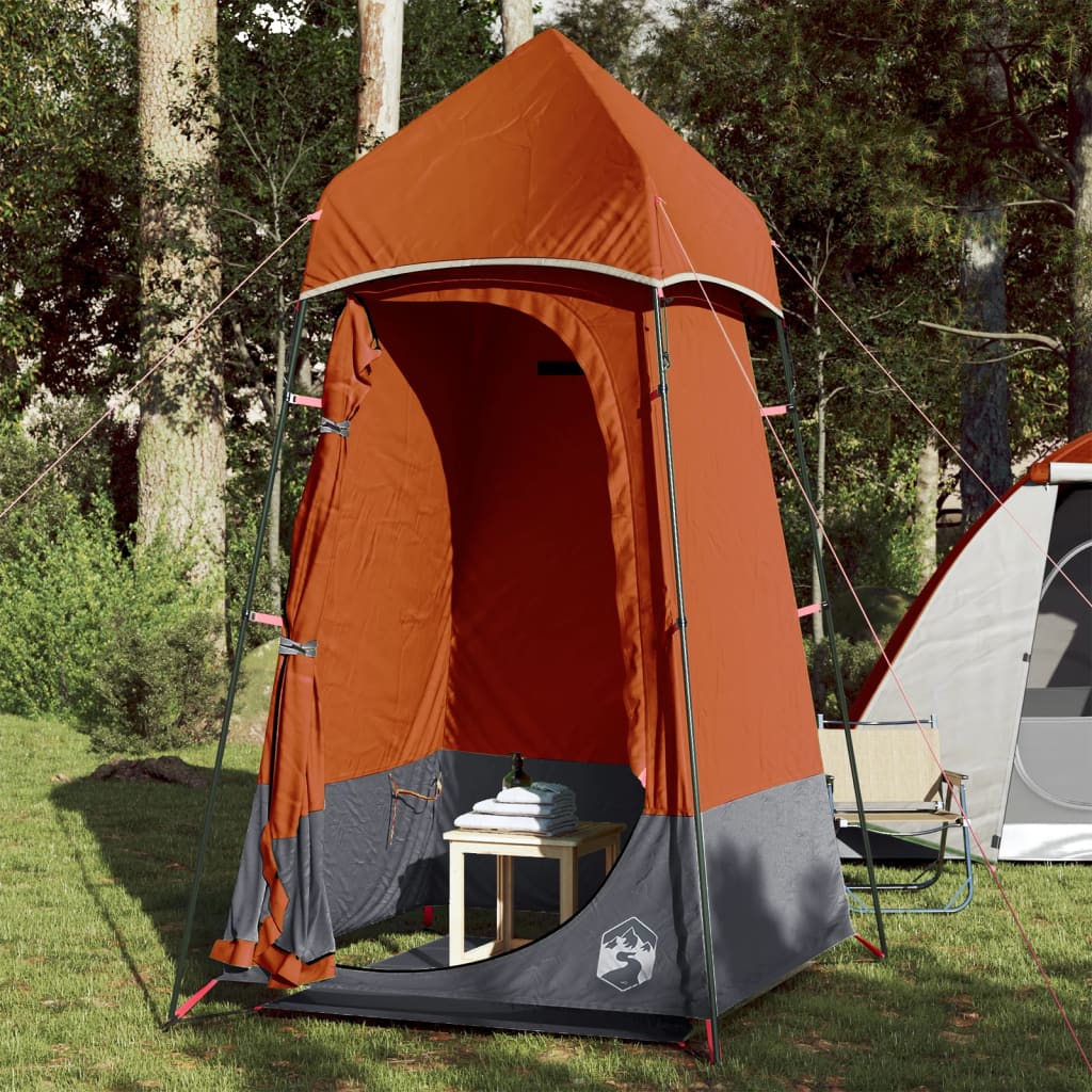 Tenda para sanita impermeável cinzento e laranja