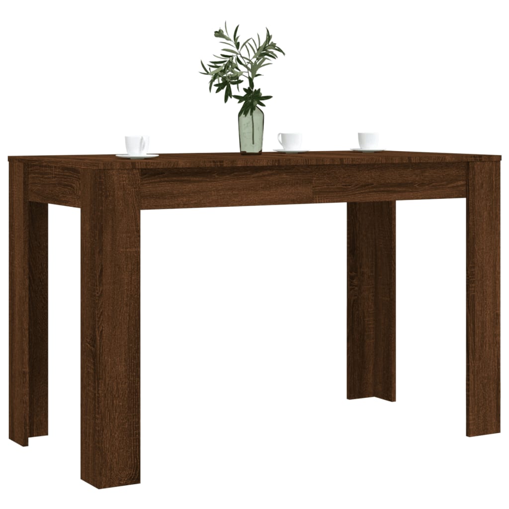 Mesa de Jantar Paola de 120 cm - Nogueira - Design Minimalista