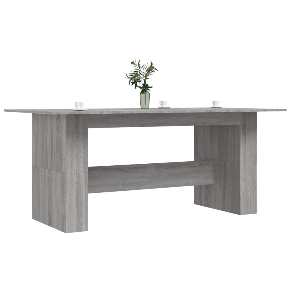 Mesa de Jantar Aqua - Cor Cinzento Sonoma - 180x90x76 cm - Design Minimalista