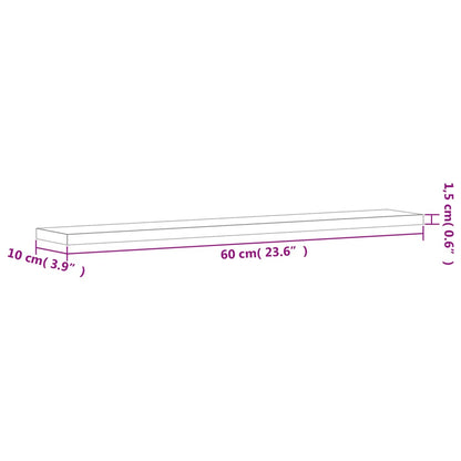 Prateleiras de parede 4pcs derivados de madeira carvalho fumado